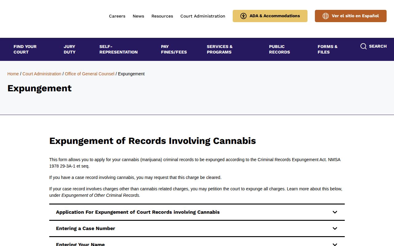 New Mexico expungement forms for Sierra County booking record access